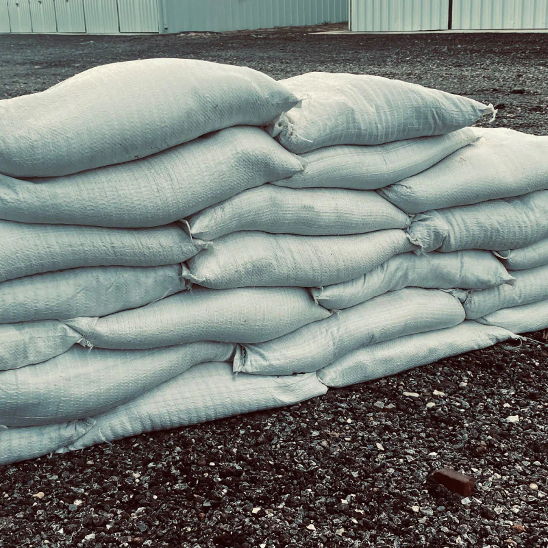 stack of sandbags